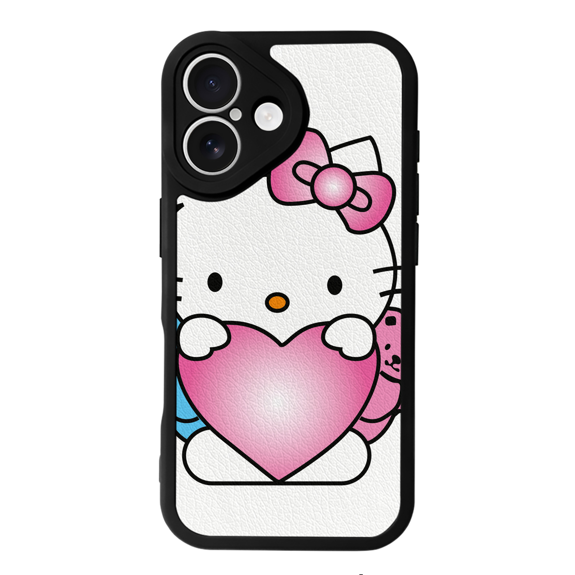 （画像用） Hello Kitty ハローキティ 【iPhone 16シリーズ対応】シリコンスマホケース（レザー調） 材質：シリコン